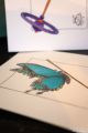 Papillon Nouvelle Collection Carte Postale Vœux Anniversaire Dessin Illustration Aquarelle Toupie Shop Cadeau Jouet Bois